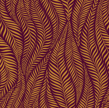 Luxury seamless pattern with palm leaves. Modern stylish floral background.