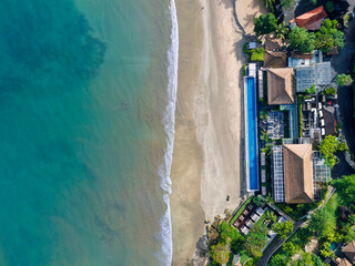 Aerial view of Jimbaran beach - 564851134