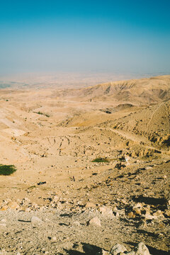 The view from the slopes of Mount Nebo in Jordan.