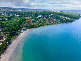 Aerial view of Jimbaran beach