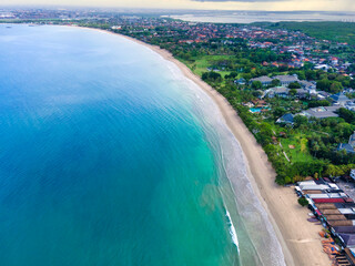 Fototapeta premium Aerial view of Jimbaran beach