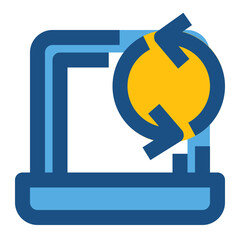 Fototapeta premium Refresh two tone icon