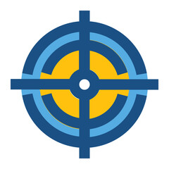 Target two tone icon