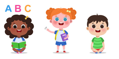 happy children illustration