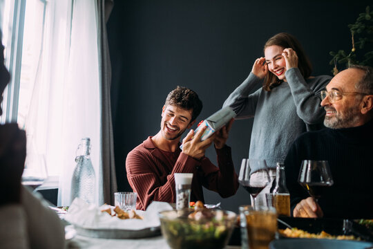 Family Sharing Christmas Gifts 