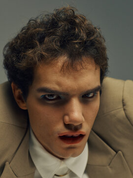 Menacing man