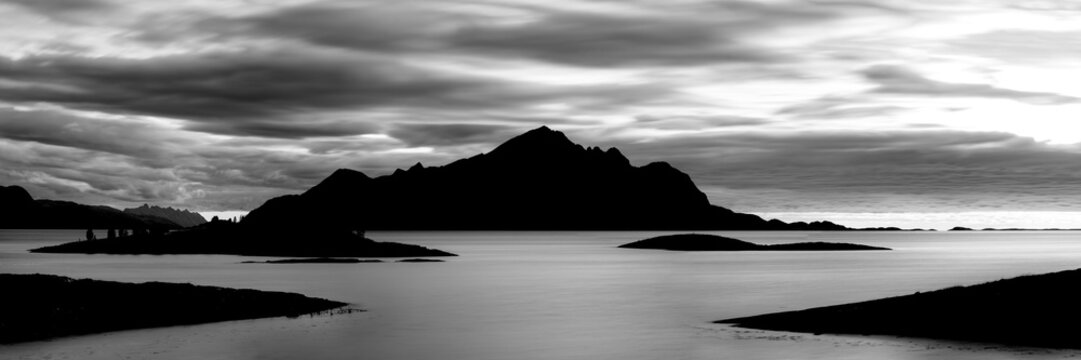 Tomma Island Stokkvagen Norway Black and white