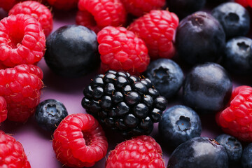 Heap of fresh ripe berries, closeup