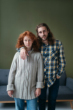 Portrait of young adult couple.