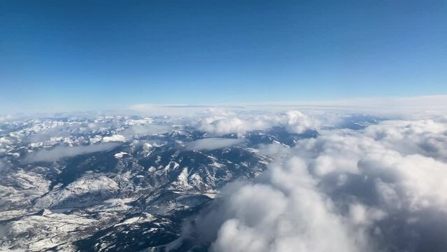 Soaring Over Gallatin Valley and Surround Spanish Peak Mountains
