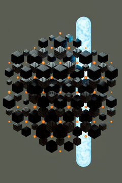 3D abstract composition