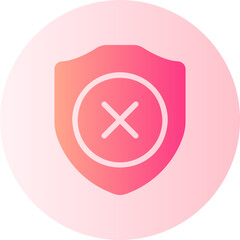 Obraz premium unsafe gradient icon