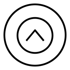 Up Circular line icon