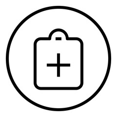 Add Assignment Circular line icon