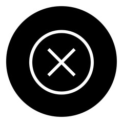 Close Circular glyph icon