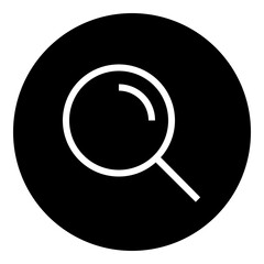 Search Circular glyph icon