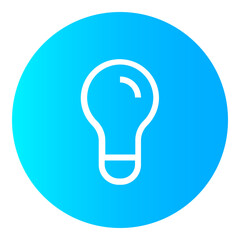 Bulb Circular gradient icon