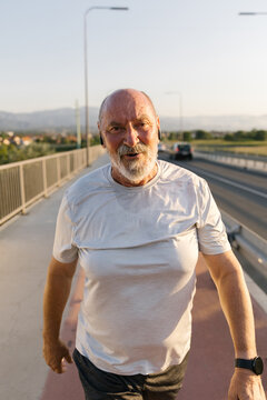 Portrait Of A Jogger After A Run