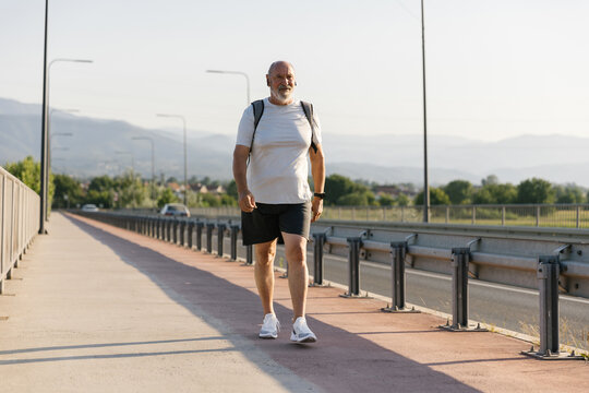 Senior Man Enjoying His Walk