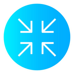 Fototapeta premium Minimize Circular gradient icon