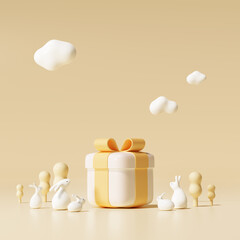 토끼해, 신년배경 © LHG