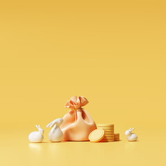 토끼해, 신년배경 © LHG