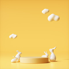 토끼해, 신년배경 © LHG