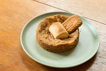 Biscoff cookie marshmallow with Smores,Lotus biscuit.