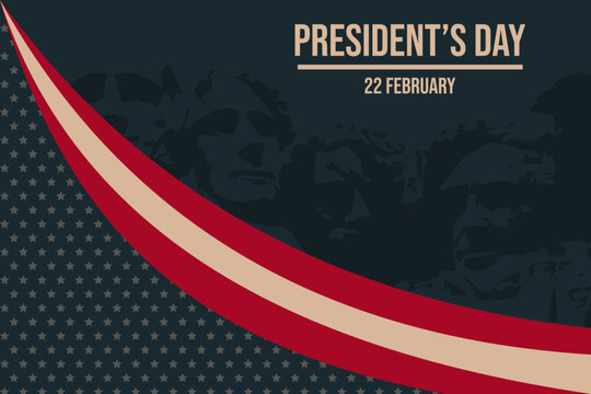 President's day holidays celebration background. can used for background, social media post, free space area for your business. American flag background.