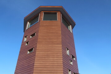 red wood building