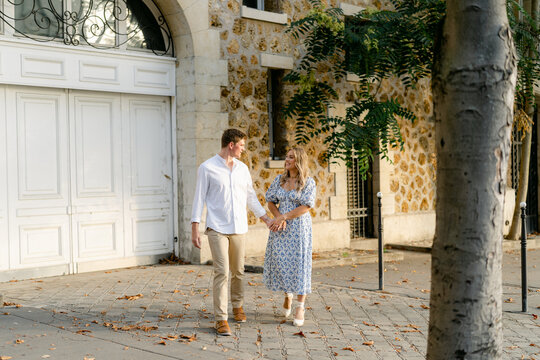 young couple Paris 