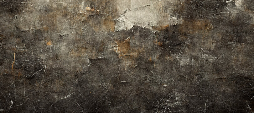 rusty gray color paperboard fiber texture background with Generative AI Technology