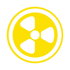 radiation icon vector