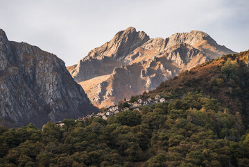 Village on the mountain