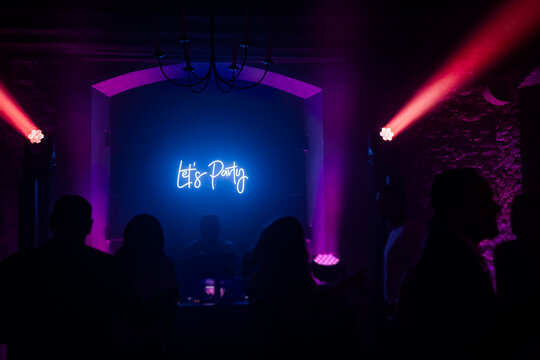 Nightlife in a disco club