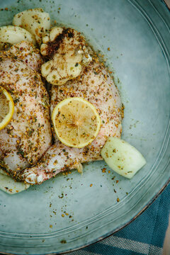 Chicken with lemon and za'atar