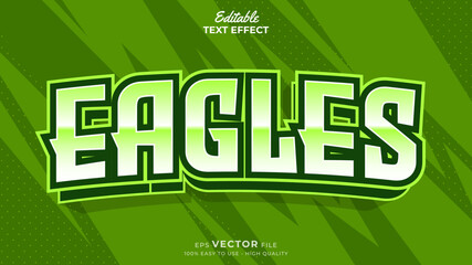 Editable Text Effects for American Football Sports Events Team