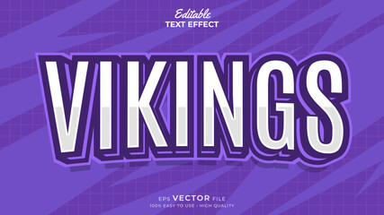 Obraz premium Editable Text Effects for American Football Sports Events Team