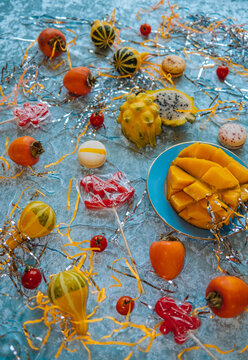 Decorations of the festive dinner.