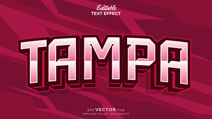 Editable Text Effects for American Football Sports Events Team