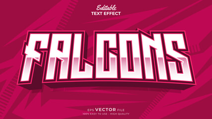 Editable Text Effects for American Football Sports Events Team