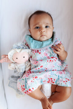 little baby girl portrait