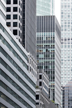 Downtown 5th Ave buildings in New York City