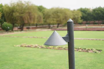 Lamp post at the garden of Sultan Qaboos Grand Mosque, Oman