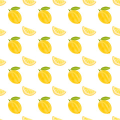 Watercolor citrus seamless pattern. Lemon watercolor Summer fresh watercolor pattern with citrus on white background. Digital paper hand drawn illustration
