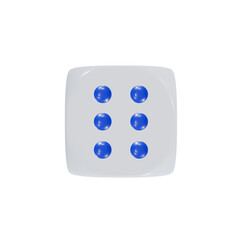 isolated dice for casino or gambling concept