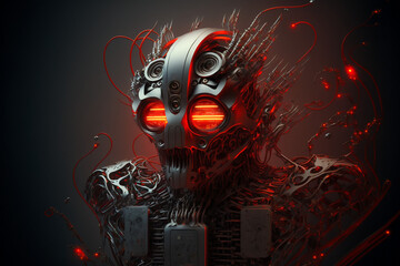 Fiery Dissolution of a Robotic Being