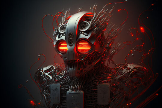 Fiery Dissolution of a Robotic Being