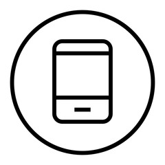 Call Phone Circular line icon