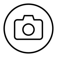Photography Circular line icon